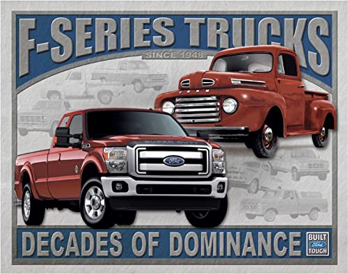 Desperate Enterprises Ford F-Series Trucks Blechschild – Nostalgische Vintage Metall Wanddekoration – Made in USA