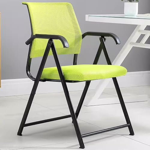 zxhrybh Robuster Klappstuhl, Klappstuhl Gepolstert für Kommerzielle Büros, Tragbarer Klappsessel für Schlafsäle, Faltstuhl Stühle mit Schwammfüllung (Color : Green)
