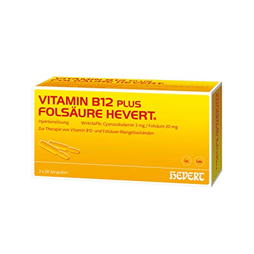 Vitamin B12 plus Folsäure Hevert Ampullen, 2x20 St. Ampullen