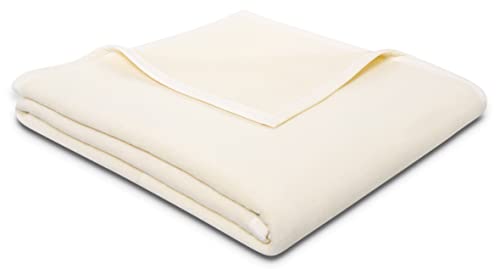 biederlack® Flauschige Kuschel-Decke Pure Cotton I Made in Germany I Öko-Tex Standard 100 I Wohn-Decke aus 100% Baumwolle in Natur I Couch-Decke 150x200 cm | nachhaltig produziert