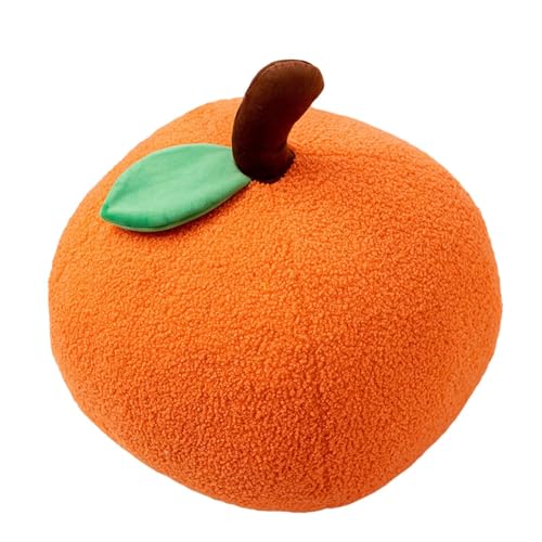 Leadthin Throw Pillow Fruit Form High Simulation Fülle Füllung Bequeme Cartoon Weiche Persimmon Kürbis Orange Plüschspielzeug Haushalt kreative Geschenke