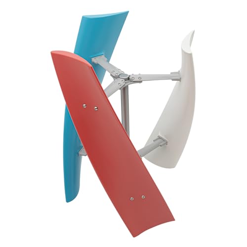 NaMaSyo Vertikale Windgenerator 12V 400W Windrad Windturbine mit 3 Flügeln Windkraftanlage Regler Dreiphasiger Windturbine Generator mit Controller