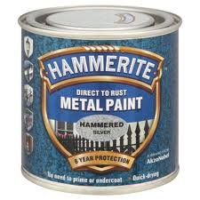 Hammerite Metallfarbe Hammered 750ml Silber