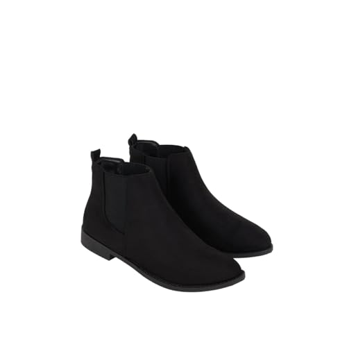 Dorothy Perkins Megs Chelsea-Stiefel für Damen, Natürliches Schwarz, 37 EU