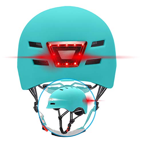 BEEPER Unisex Jugend ME135S-B Helm mit integrierter Beleuchtung, blau, S