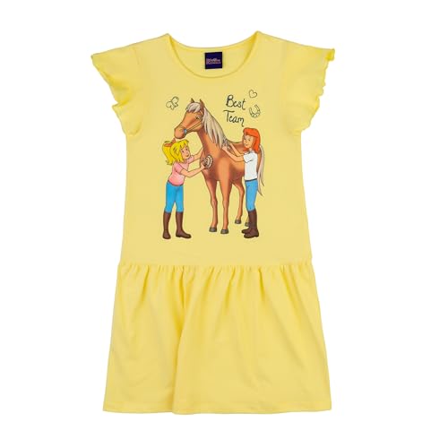 Bibi & Tina Mädchen Kleid 82413 gelb, Größe 128, 8 Jahre