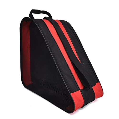 HJGTTTBN Schuhtasche Portable Roller Skates Thickened Single/Backpack Sports (Color : Red)