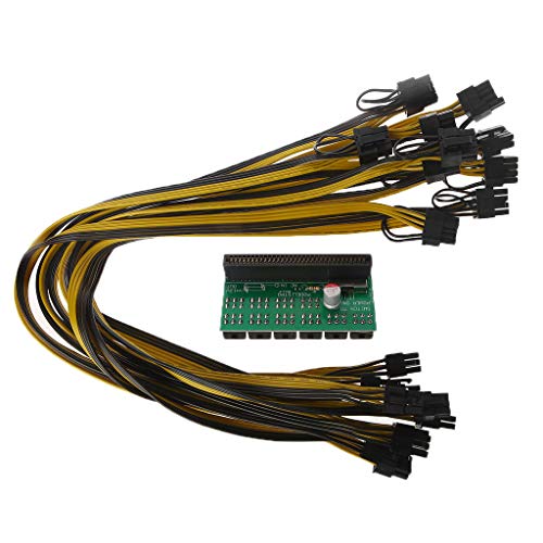 Abwan Board Adapter, Server Computer Switch Stromrichter Breakout Adapter Board 6 + 2Pin Kabel