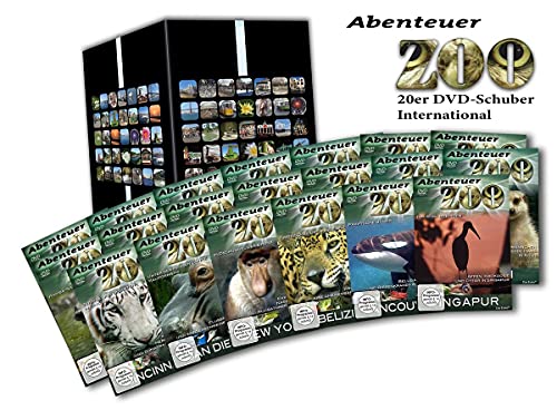 Abenteuer Zoo - Internationale Zoos - 20er DVD-Schuber