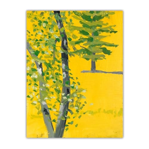 XIAOMENGT Alex Katz-Poster, Bäume, abstrakte Landschaft, Wandkunst, Alex Katz-Drucke, Alex Katz-Leinwandgemälde für Moderne Heimdekoration, Wandbild, 60 x 80 cm, ohne Rahmen