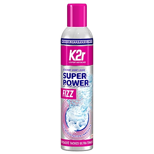 K2R 2 x Super Power Fizz Sprühdose (300 ml) - Fleckentferner vor dem Waschen - Fleckentfernung