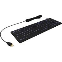 KEYSONIC 60885 - Tastatur, USB, Hygiene, schwarz