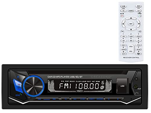 Creasono Autoradio DIN1: MP3-Autoradio, CD, Bluetooth, Freisprechfunktion, USB, microSD, 4x45W (Autoradio mit CD-Player)