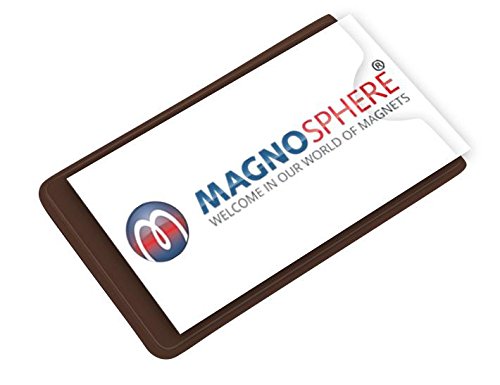 Magnetischer Etikettenhalter Einstecktasche für Labels/Etiketten, Größe 10 x 6cm - Set mit 25 Stück