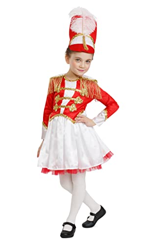 Dress Up America Mädchen Fancy Trommel-Majorette Kostüm Mädchen Fancy Marching Band Trommel Outfit