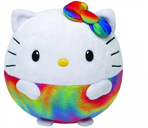 TY 7138967 - Hello Kitty Ball X-Large - Regenbogen, Beanie Ballz, ø 35 cm