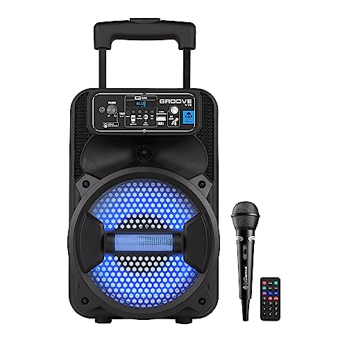 Cefa Toys 00358 Tragbarer Lautsprecher mit Mikrofon und Fernbedienung Groove
