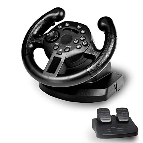 Yinchus Game Racing Lenkrad für Ps3 / Pc Lenkrad Vibration Joysticks Fernbedienung Imulated Driving Controller