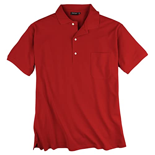 Redfield Piqué Poloshirt Übergröße rot, XL Größe:2XL