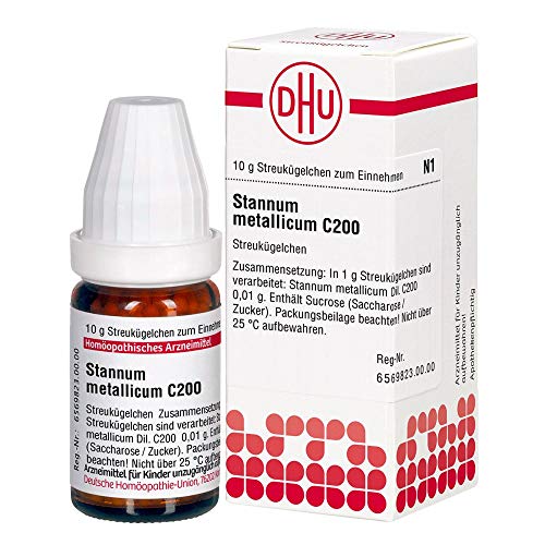 DHU Stannum metallicum C200 Streukügelchen, 10 g Globuli