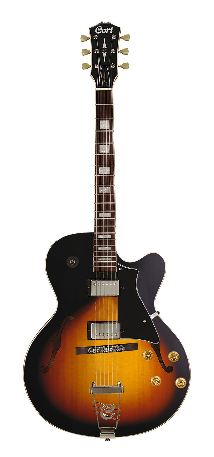 Cort B-001-0088-2 Elektrische Gitarre Hollow Body im Vintage-Stil