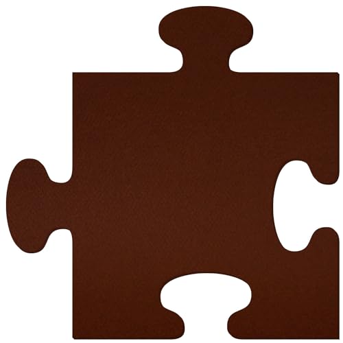Braunes Filz Puzzleteil - Deko Basteln 3-60 cm, Pack mit:100 Stück, Höhe x Breite:60x60cm