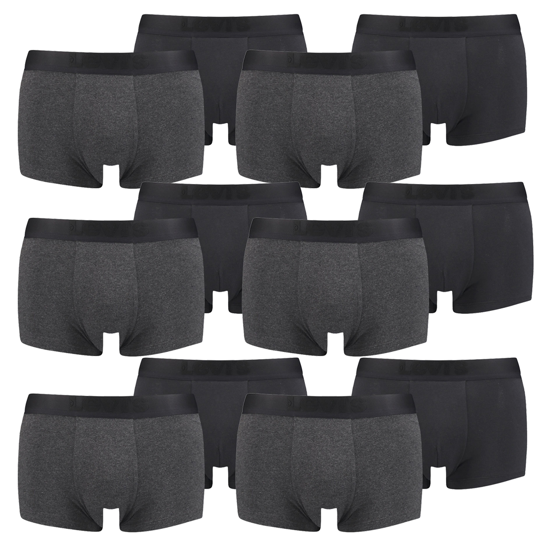 12er Pack Levis Herren Premium Trunk Boxer Shorts Unterhose Pant Unterwäsche