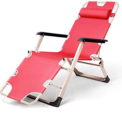 MOLVUS Zero Gravity Liegestühle – Liegestühle für den Außenbereich – Relaxstühle für Terrasse, Terrasse, Garten, Camping, Rot