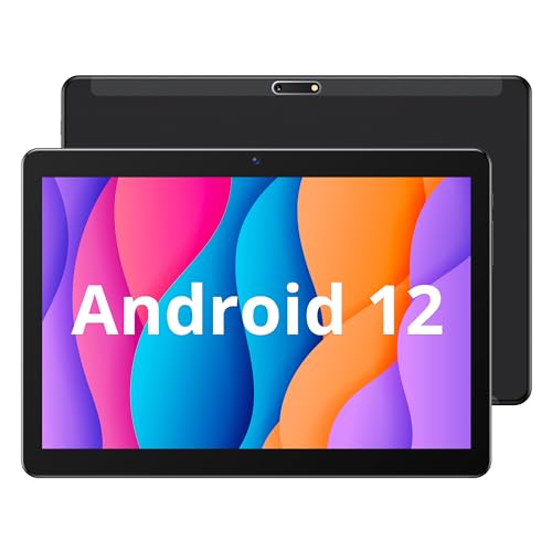 Dragon Touch MAX10 Android Tablets 10 Zoll Tablet mit 32 GB Speicher, 256 GB erweiterbarer Speicher, Android 12, 3 GB RAM, Quad-Core Prozessor, HD IPS-Display, 5G WLAN, USB-Typ-C-Anschluss (Version