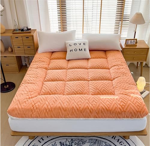 Extra dicke japanische Matratze, Doppel-Futon-Bodenmatte, weiche, gesteppte Tatami-Isomatte for Camping, rutschfest und atmungsaktiv, for den Schlafsaal zu Hause ( Color : D , Size : 100X200cm )