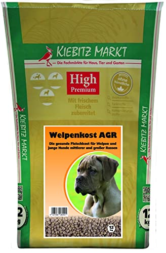 Kiebitzmarkt High Premium Hundefutter Trockenfutter Welpenkost AGR (Welpenkost AGR, 12 kg)