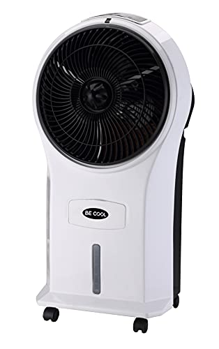 BE COOL Design-Luftkühler 5l BCP5AC2201F, umweltfreundlich, kein Kältemittel, Kühlung durch Verdunstung, weiß/schwarz