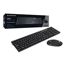 CONCEPTRONIC ORAZIO01PT Wireless Keyboard+Mouse,PT, schwarz
