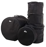 XDrum Classic Drumbag Set, Schlagzeugtaschen in Fusion Größen: 22",14",12",10" und 14,5" (wasserabweisend, innenpolsterung, stabile Tragegriffe)