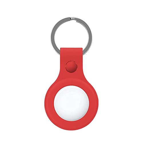 Schlüsselanhänger Cool kompatibel mit AirTag, Silikon, Rot