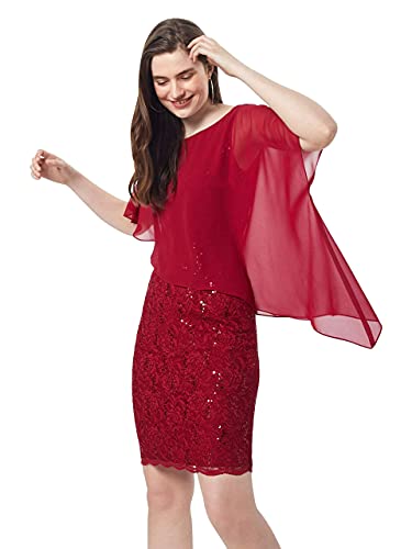 Swing Carmela Kleid, Rot (weinrot 6161), Herstellergröße:42