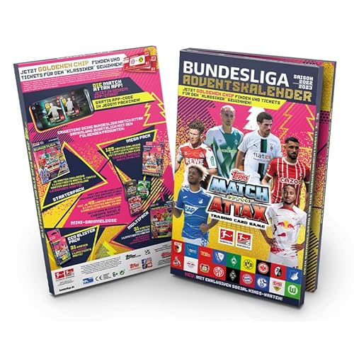 Topps Bundesliga Match Attax Fußball-Sammelkarten 2022/23 - Display Box