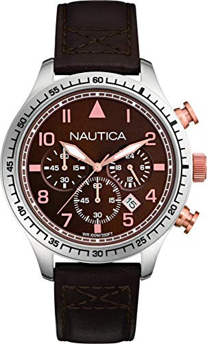 Nautica Herren Analog Quarz Uhr mit Kein Armband 8.4341E+12