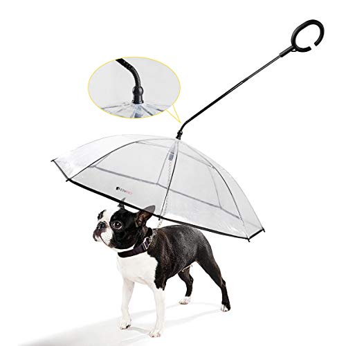 Namsan Hunde Regenschirm mit Leine Hunde Regenjacke für Spaziergänge im Freien bei Schnee oder Regen
