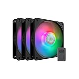 Cooler Master SickleFlow 120 V2 - ARGB 3-in-1-Set Gehäuselüfter inkl. Controller, ARGB-Lüfter mit durchscheinenden Luftstromblättern, 62 CFM, 2,5 mmH2O, 8 bis 27 dBA