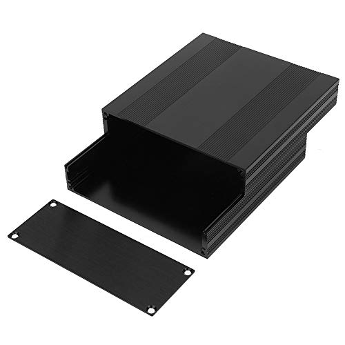 Aluminium Box,Schwarz Aluminium Leiterplatte Box Split Typ DIY Electronic Project Enclosure Fall