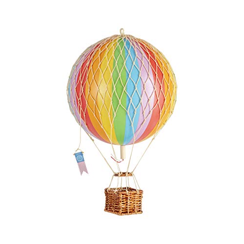 Authentic Models - Dekoballon - Jules Verne - Heißluftballon, Ballon - Farbe: Regenbogen - 18 cm