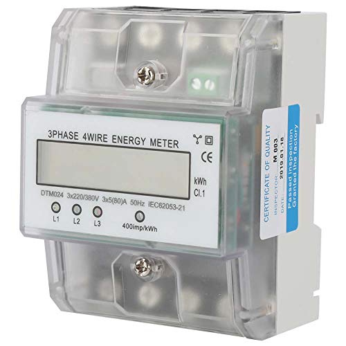 220/380 V 5-80 A Leistungsmesser Energieverbrauch Digital Electric 3 Phase 4P KWh Meter DTM024 mit LCD