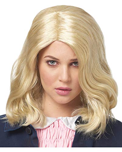 Horror-Shop Blonde Strange Girl Perücke als Kostüm Accessoires