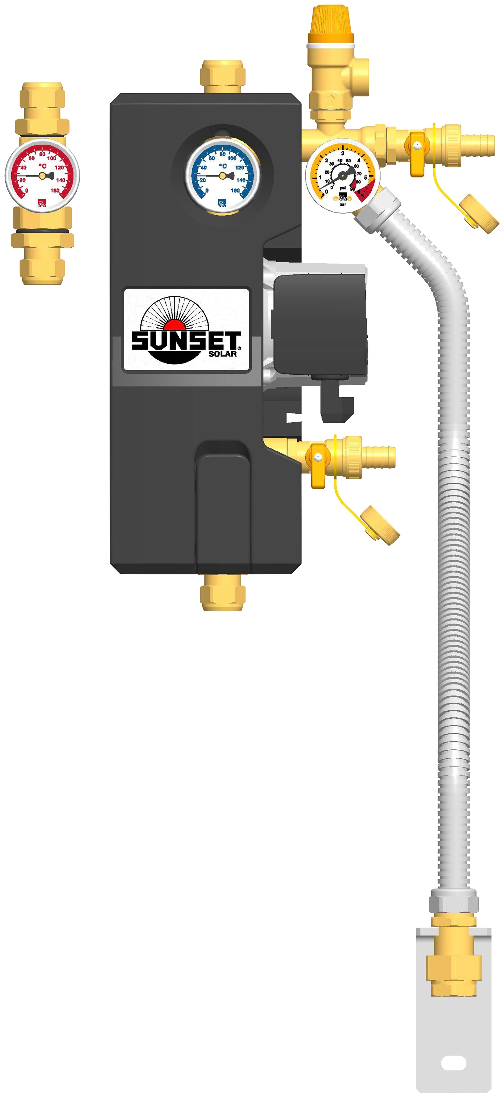 Sunset Solarmodul "SUNone 6 HZ/2F", (Set)