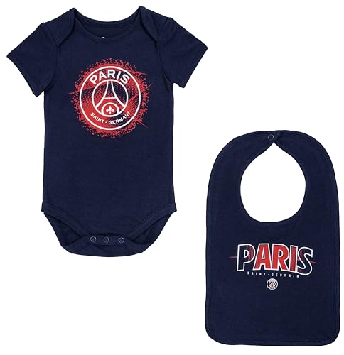 Paris Saint-Germain Body Baby-Lätzchen PSG, offizielle Kollektion, 6 Monate
