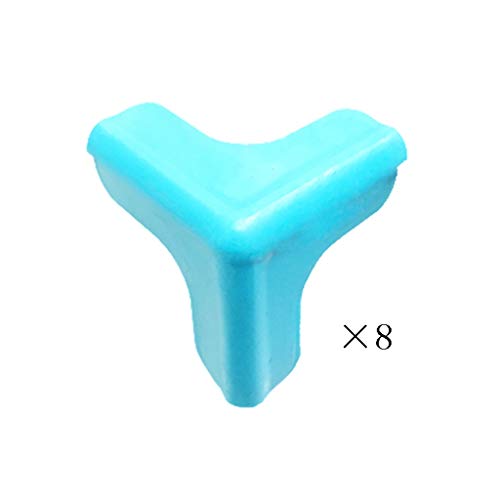 AnSafe Tischkantenschutz, Sicherheit for Möbelecken Blutergüsse Vermeiden (40 Mm × 40 Mm × 40 Mm, 5 Farben) (Color : Blue)