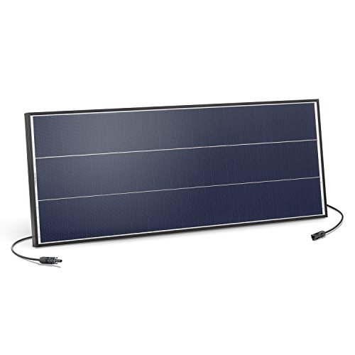 Solarmodul 75 Watt monokristallin 18V mit MC4 Steckverbindungen und neuartiger Technik für mehr Leistung, 1031 x 405 x 35 mm Solarpanel esotec 131050