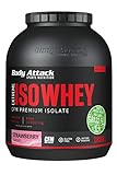 Body Attack ISO Whey Protein, 1 er Pack (1x 1,8 kg) (Strawberry)