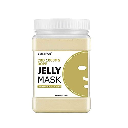 Jelly Mask Powder, Natürliche Feuchtigkeitsspendend Gelee-Gesichtsmaske, Aufhellung Tonmaske, Peel-Off-Gelmaske, Tiefenreinigung Gelee-Maskenpulver (Grün)